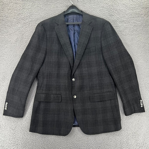 SUITSUPPLY Carlo Barbera Sports Coat Siena Single Breasted Men 46R Plaid 2 Vent
